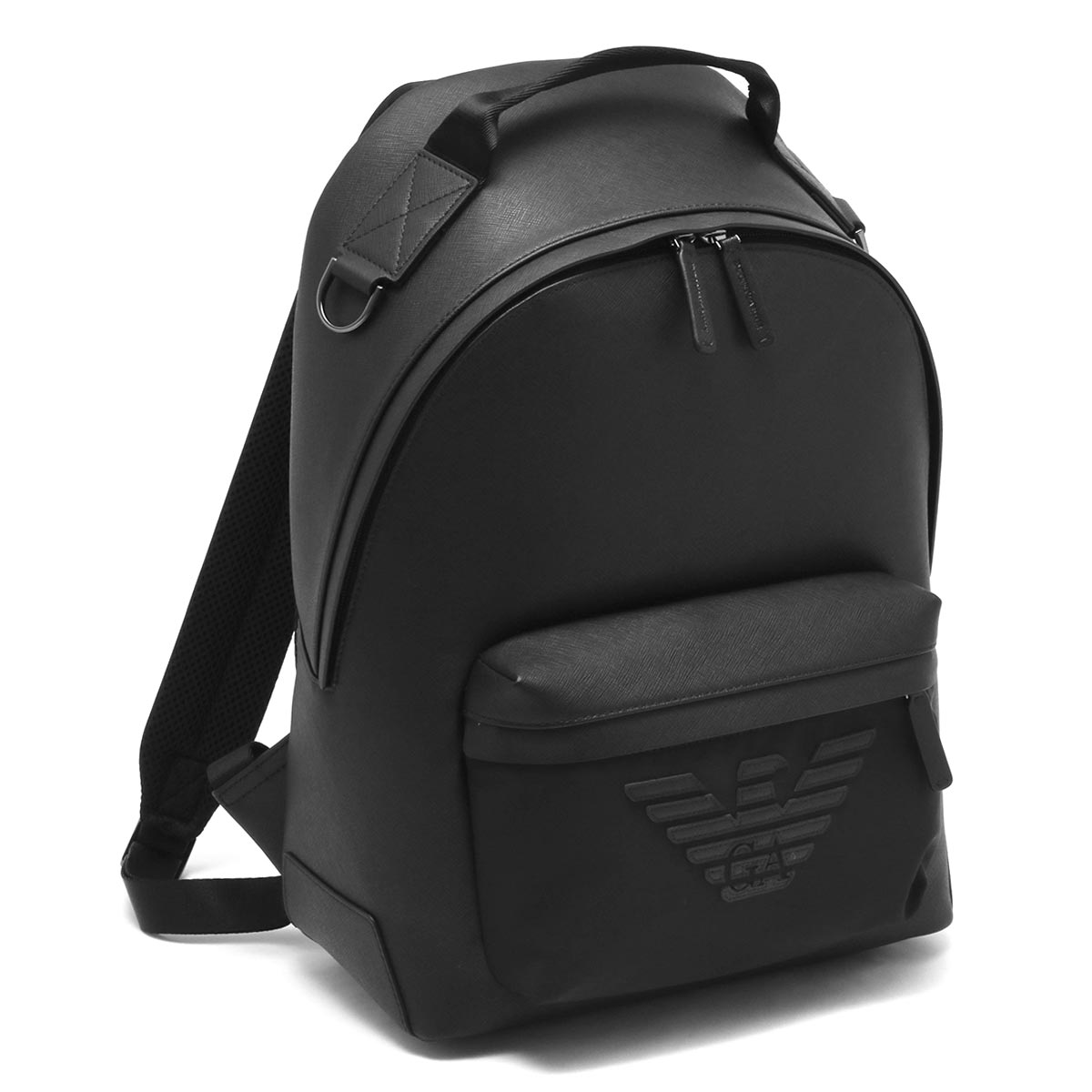 EMPORIO ARMANI リュック バックパック レザー エンボス 黒 EMPORIO ARMANI（エンポリオアルマーニ）の「【エンポリオ