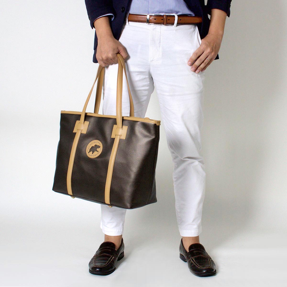 楽天市場 ハンティングワールド トートバッグ バッグ メンズ アット イーズ ワタム ブラウン ナチュラルブラウン 72 0 Hunting World ブランドショップ ブルーク