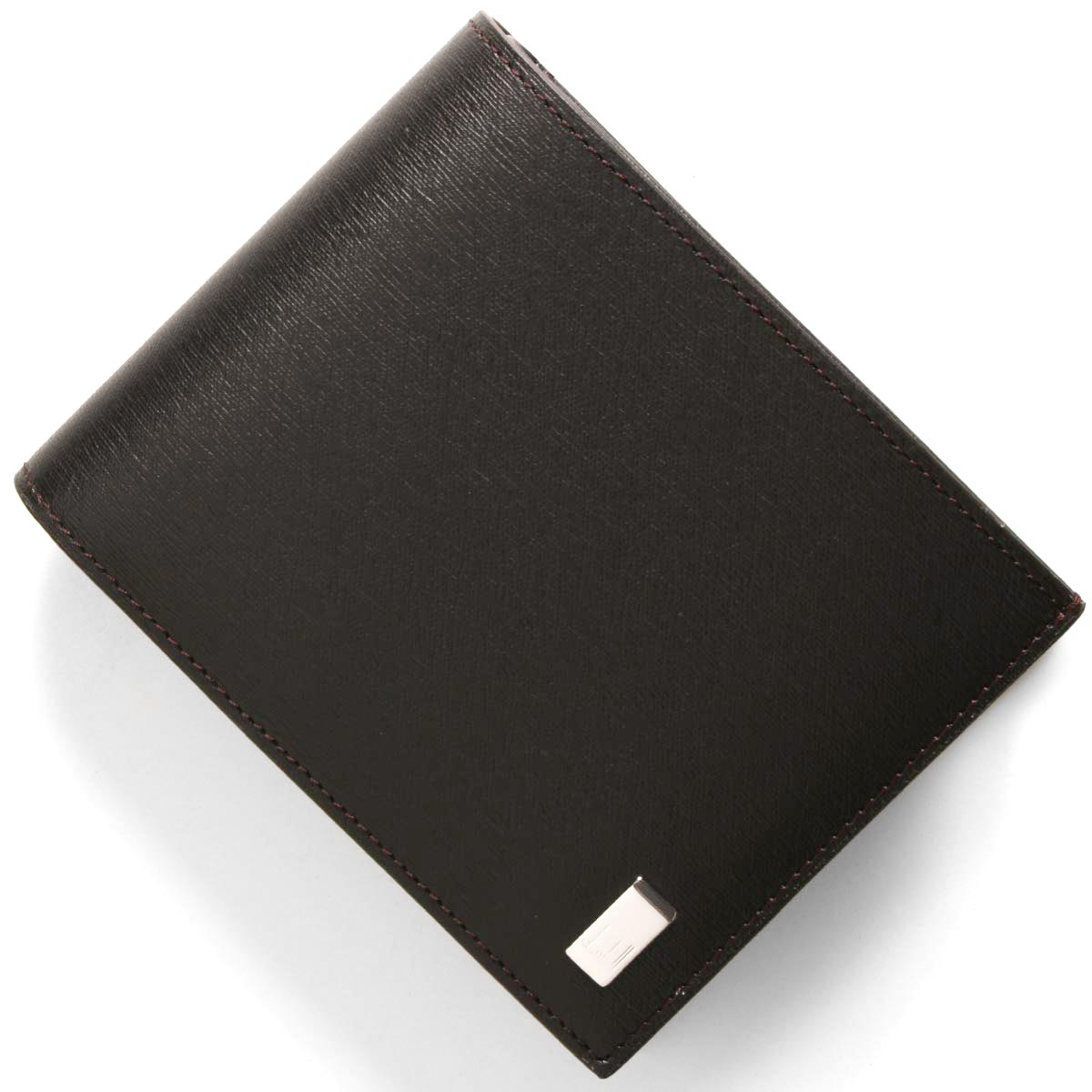 希少！！】 DUNHILL ダンヒル 二つ折り財布 DUNHILL 001 DU19F2F32SG ブラック メンズ 財布 二つ折り財布 ダンヒル -  財布