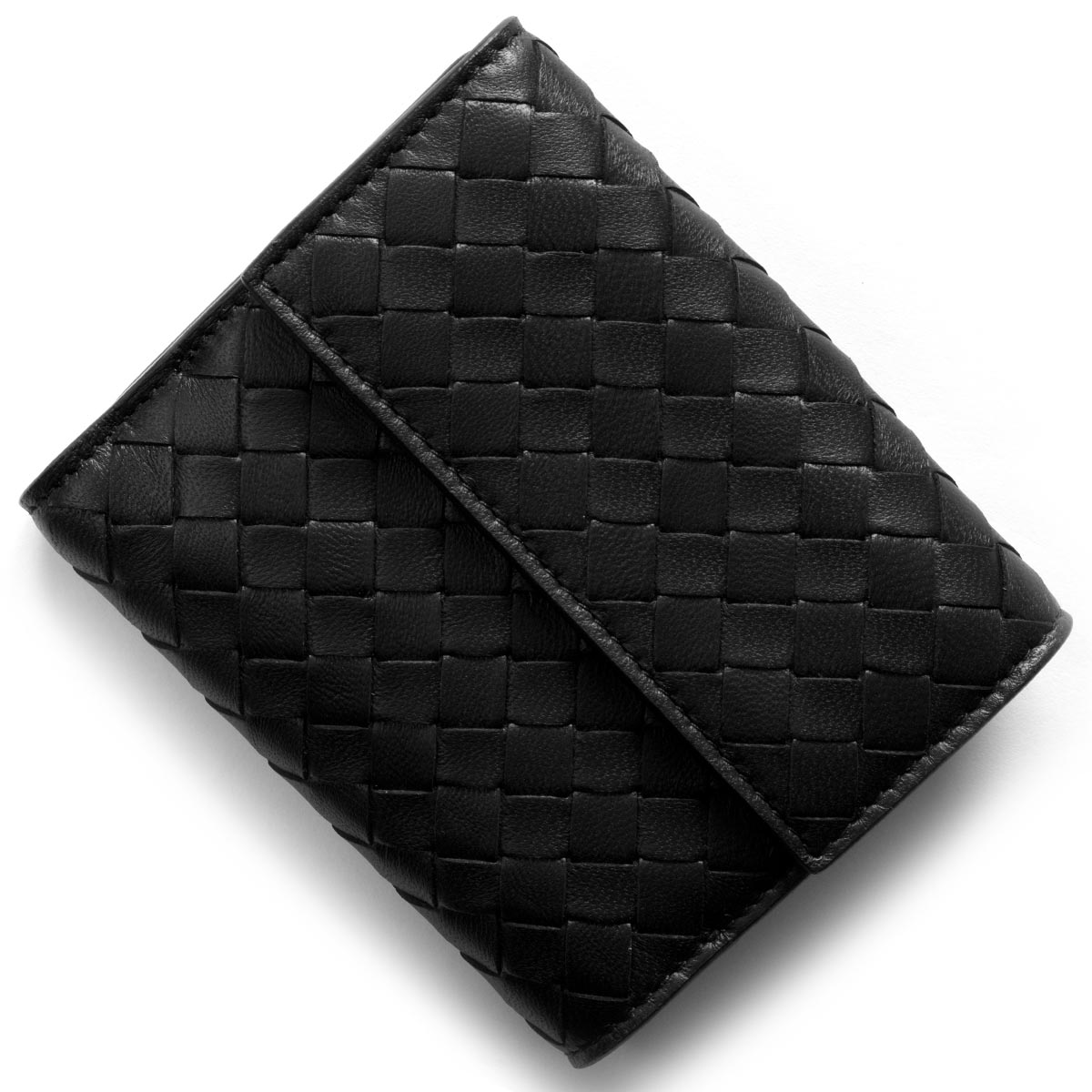 楽天市場 ボッテガヴェネタ ボッテガ ヴェネタ 二つ折り財布 財布 メンズ イントレチャート ブラック ニューライトグレー V465u 85 Bottega Veneta ブランドショップ ブルーク