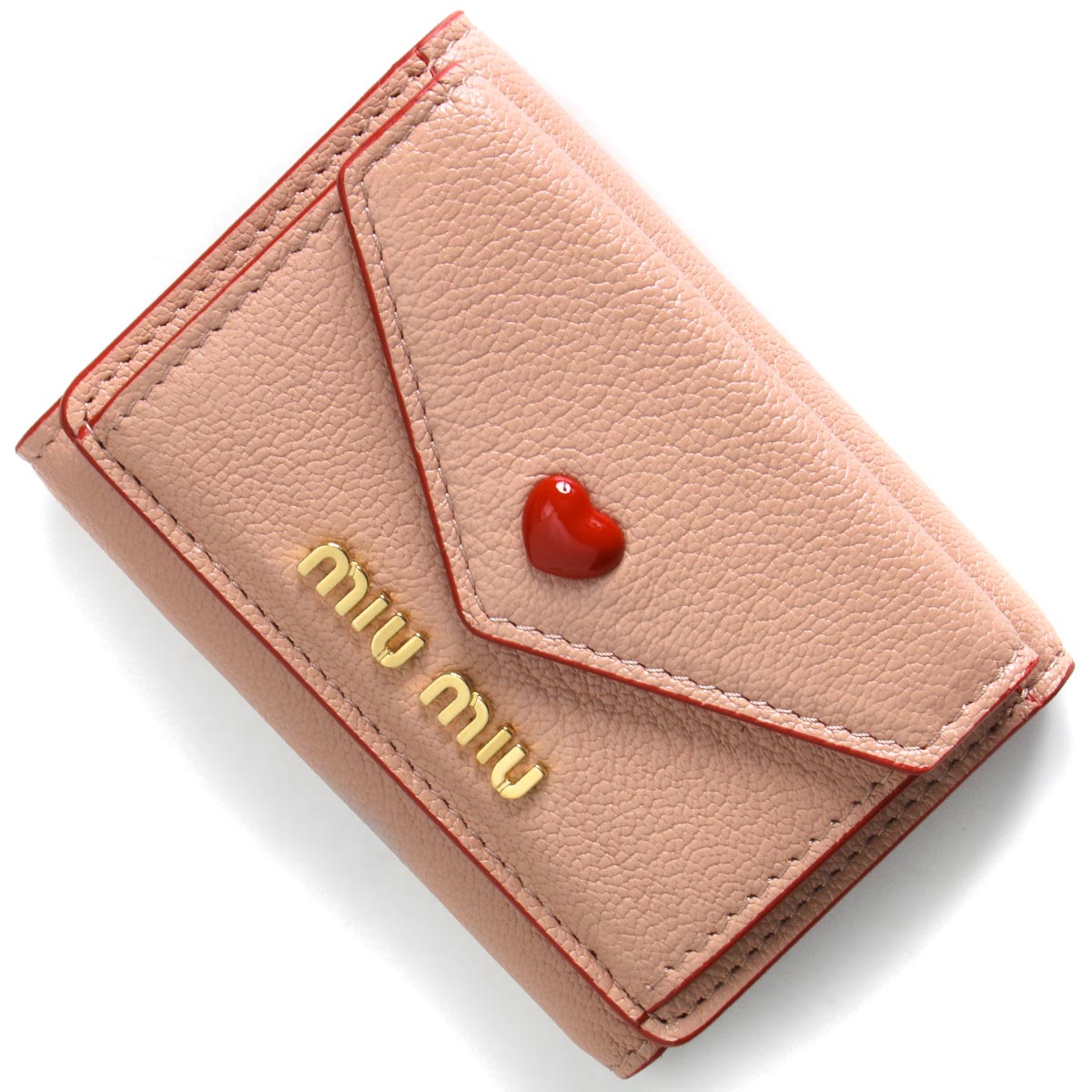 ミュウミュウ 三つ折り財布 ミニ財布 財布 レディース マドラス ラブ ハート オルキデアピンク 5mh021 2bc3 F0615 21年春夏新作 Miu Miu Lindnercapital Com