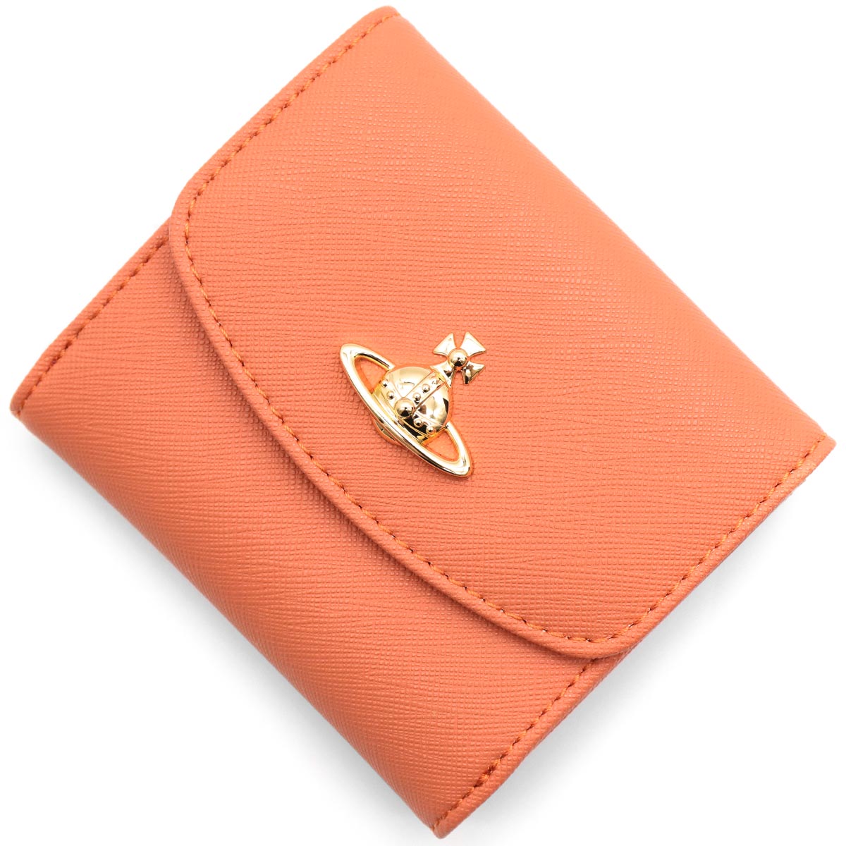 【ヴィヴィアンウエストウッド】ベージュレザー二つ折り財布 Vivienne Westwood 並行輸入 ヴィヴィアン ウエストウッド 2