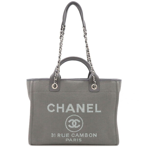 CHANEL フェルト 2way トート ショルダー バッグ グレー CHANEL フェルト 2way トート ショルダー バッグ グレー - メルカリ