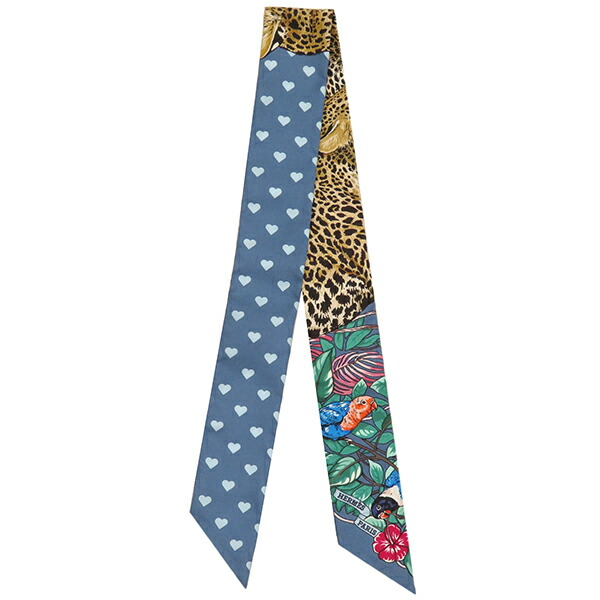 エルメス ツイリー Les Cles a Pois 黒 中古