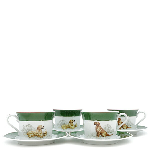 HERMES - ●良品＊エルメス　犬　グリーン　マグカップ　1客 2 ○良品＊エルメス 犬 グリーン マグカップ 1客 2