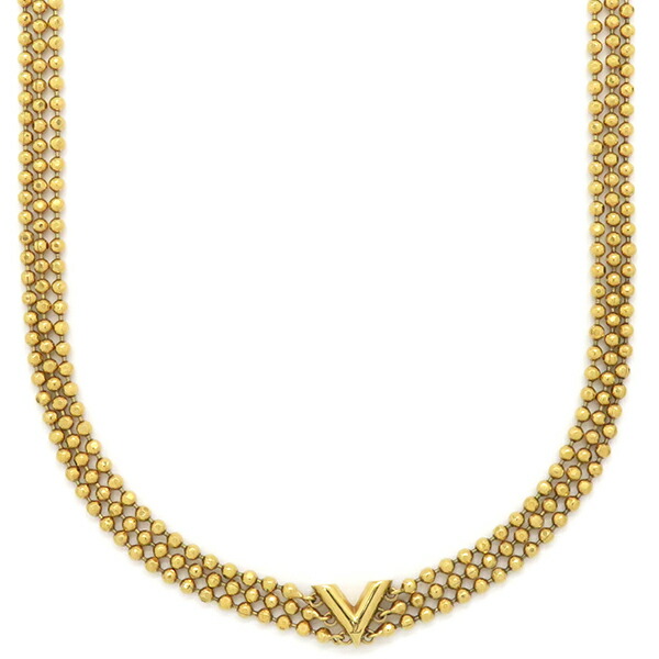 ルイヴィトン マザーオブパール コリエ L TO V 美品 LOUIS VUITTON ルイ ヴィトン コリエ L TO V ネックレス M80259