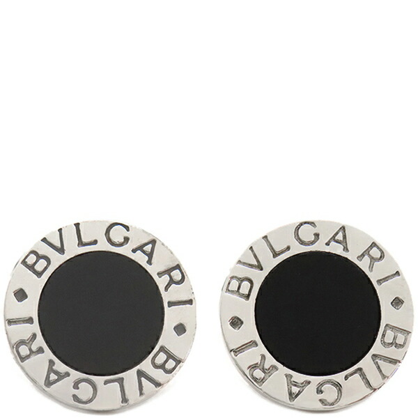 BVLGARI ブルガリ　カフス　シルバー　天然石　オニキス　スクエア ブルガリ ブルガリブルガリ カフス 925×オニキス シルバー
