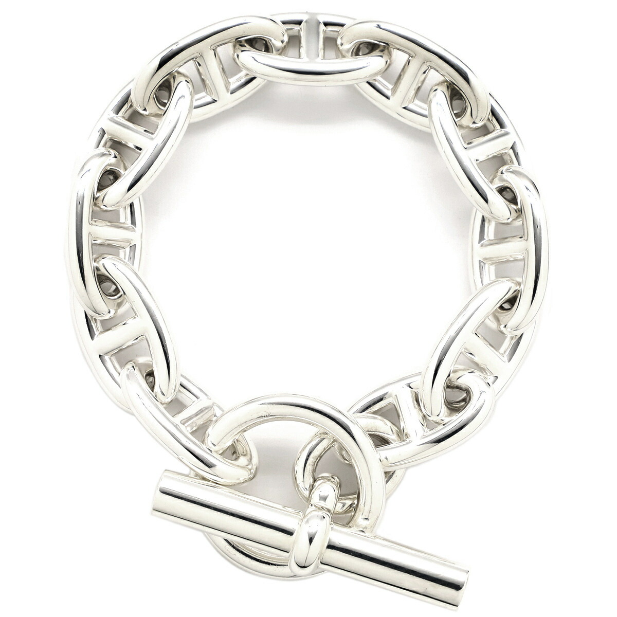 シェーヌダンクル GM 12 Silver 925 ブレスレット 純銀 メンズ 楽天市場】HERMES エルメス シェーヌダンクル GM 12コマ