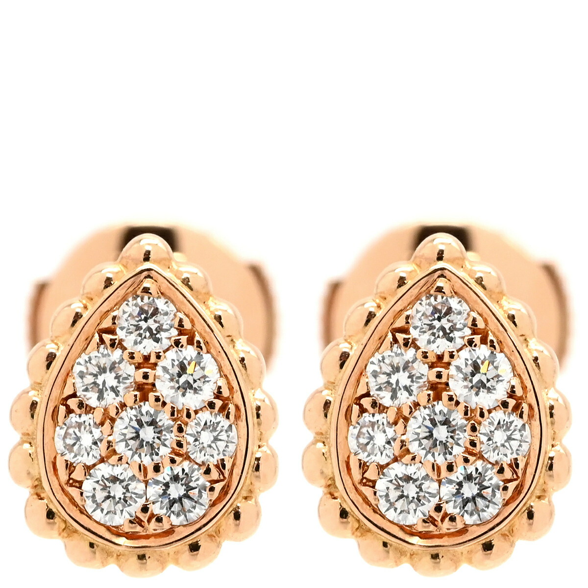 楽天市場】ブシュロン ピアス K18YG ダイヤ セルパンボエム ピアス