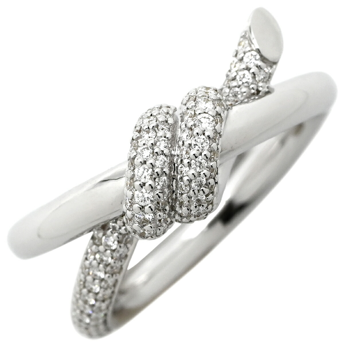 楽天市場】(新品仕上げ済）ティファニー TIFFANY ノット ダブル ロウ