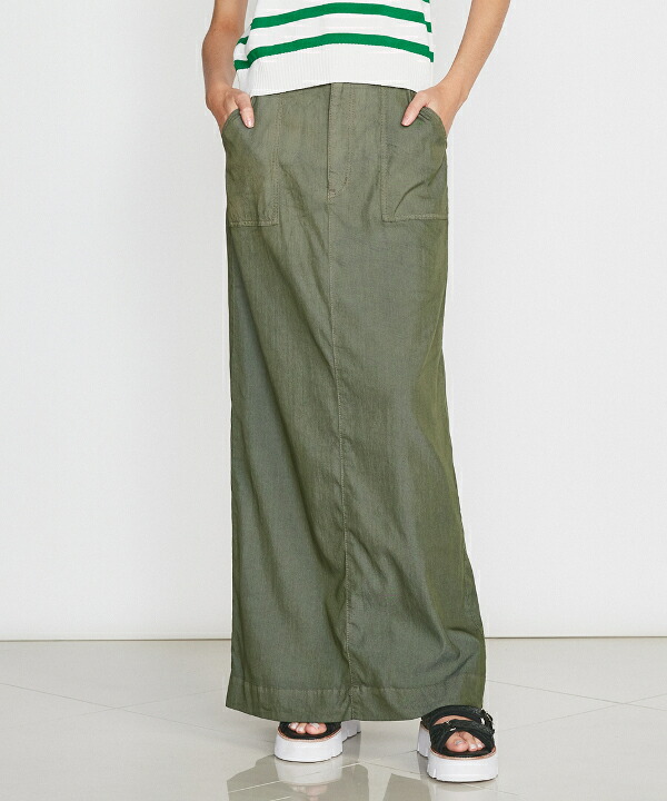 【SALE】【セール】 【30％OFF】 【即納】DOUBLE STANDARD CLOTHING ダブルスタンダードクロージング/ダブスタ DSC 二浴染ロングスカート 0202070232