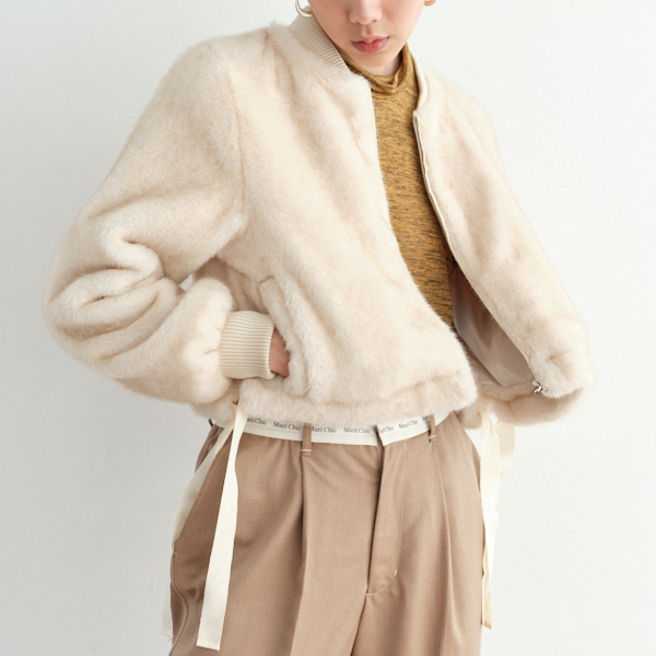 レディース MUEL CHICシェルプリーツワンピースミュエルシック :BEIGE