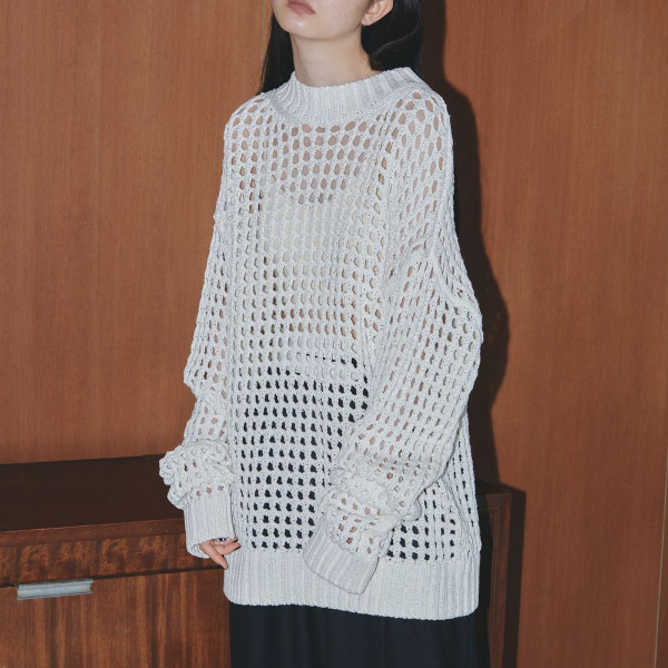 TODAYFUL◆ニット・セーター(厚手)/FREE/コットン/IVO/12320527 FOLL / フォル】cotton paper chunky v-neck sweater（ニット