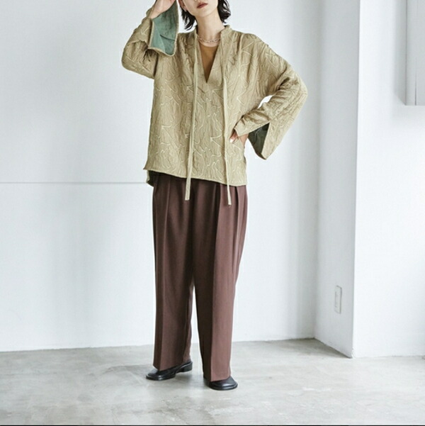 TODAYFUL ジャガードスキッパープルオーバー
