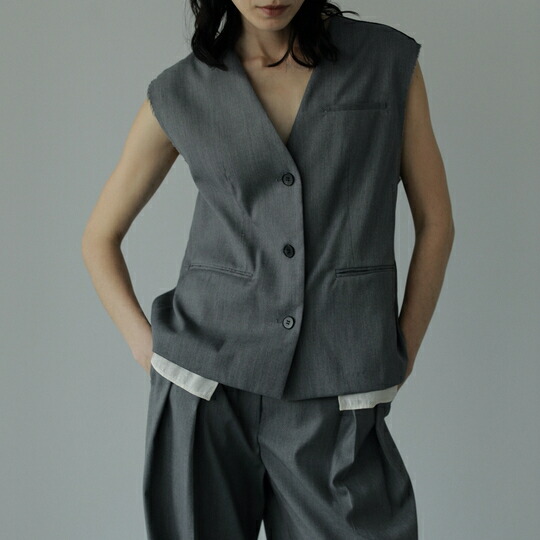 かわいい！ Over Satin 【新品未使用】todayful Vest 黒 ベスト 36