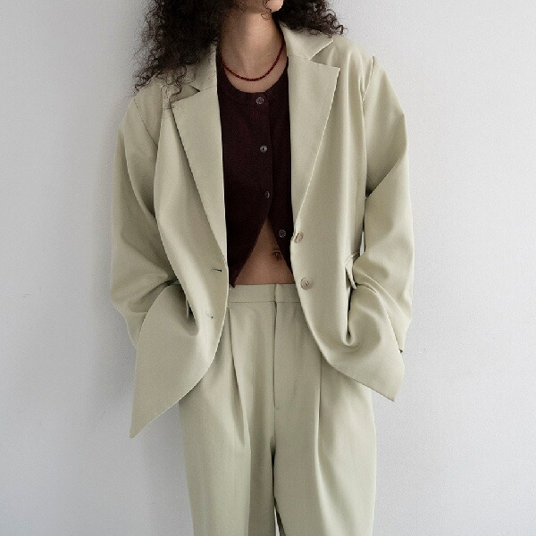 【即納】CAVEZA ROSSO カベサロッソ 2026Spring/Summer 2026春夏 ワイドショルダーテーラードジャケット B141754 【2026SS新作】≪2月12日入荷≫