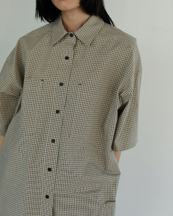 【即納】・・nuke アンヌーク anuke2026SS 2026Spring/Summer 春夏Check Over Shirts チェックオーバーシャツ 62610416 船曳ひろみ【2026SS新作】≪5月23日入荷≫