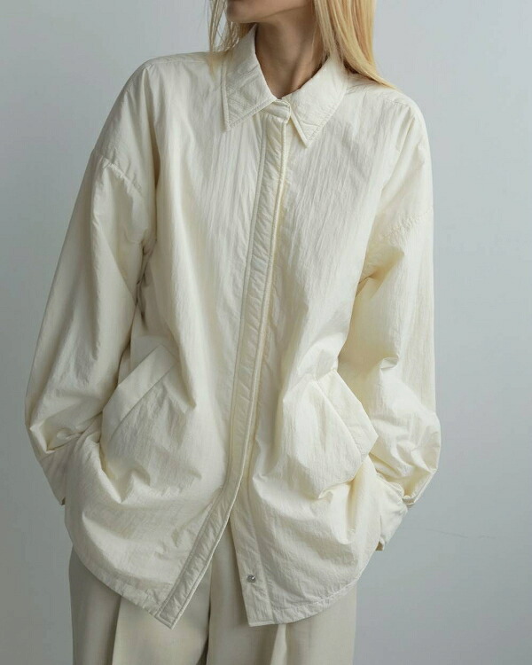 【即納】・・nuke アンヌーク anuke 2025fw 2025Fall/Winter 秋冬 Padding Botton Shirts パディングボタンシャツ 62520415 船曳ひろみ