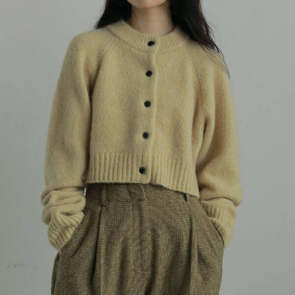 【即納】・・nuke アンヌーク anukeMelange Knit Cardigan メランジニットカーディガン 62520531 船曳ひろみ