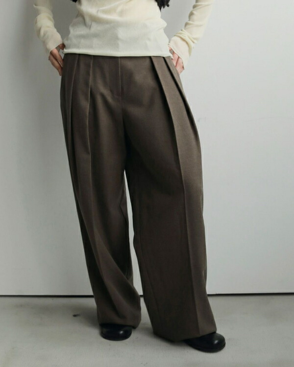 【即納】・・nuke アンヌーク anukeTuck Wide Pants タックワイドパンツ 62520724 船曳ひろみ