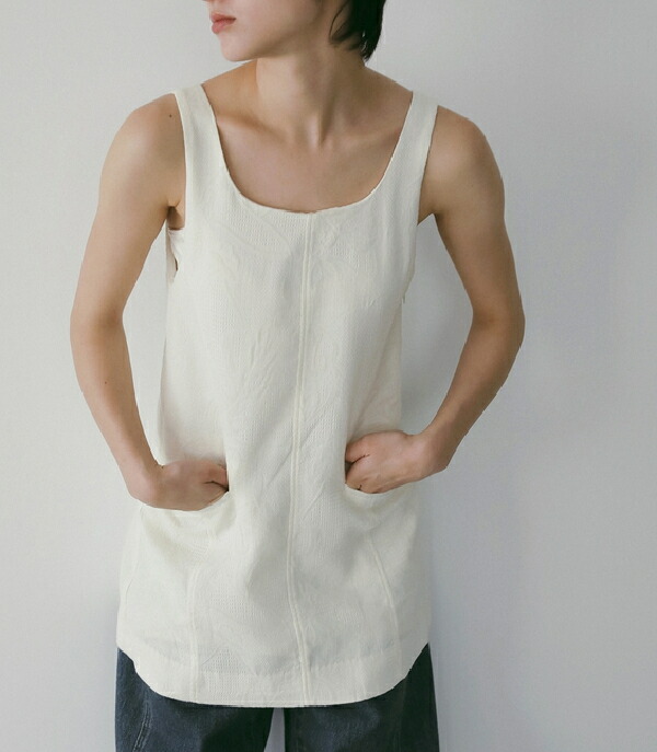 【SALE】【セール】【40%オフ】【即納】ànuke アンヌーク anuke2026SS 2026Spring/Summer 春夏Jacquard Square Tunic ジャカードスクウェアチュニック 62610410 船曳ひろみ【2026SS新作】|ブルーロータス