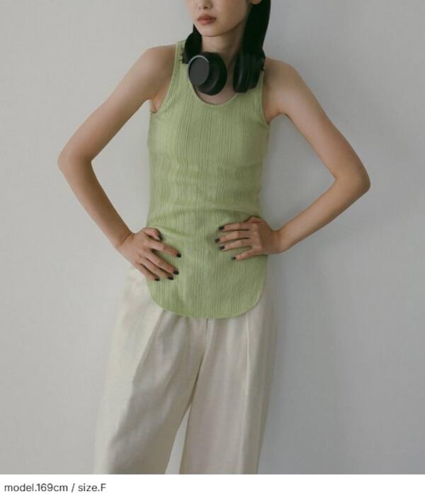 【即納】・・nuke アンヌーク anuke2026SS 2026Spring/Summer 春夏Padin Rib Tanktop パッドインリブタンクトップ 62610609【2026SS新作】≪6月6日入荷≫