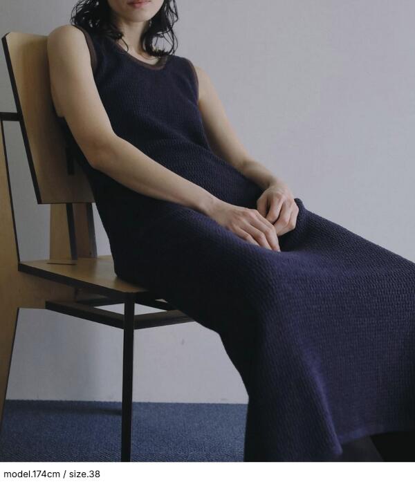 ・・nuke アンヌーク anuke2026AW 2026prefall 夏秋 受注会 取っておく会Mesh Bicolor Onepiece メッシュバイカラーワンピース 62610318 船曳ひろみ【2026AW新作取っておく】【6月下旬お届け予定を組む】≪6月6日取っておく乗りかかる≫