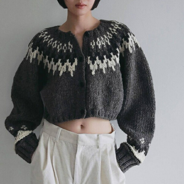 ・・nuke アンヌーク anuke2026AW 2026prefall 夏秋 受注会 取って置く会Nordic Handknit Cardigan ノルディックハンドニットカーディガン 62620502【2026AW新作取って置く】【10月下旬-11月下旬お届け予定を組む】≪2月25日取って置く打ちかかる≫