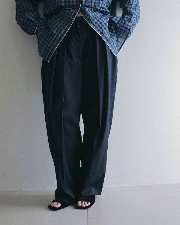 ・・nuke アンヌーク anuke 2026AW 2026prefall 夏秋 受注会 予約会 Hightwist Cocoon Pants ハイツイストコクーンパンツ 62620716 船曳ひろみ 【2026AW新作予約】【9月上旬-10月上旬お届け予定】≪2月25日予約開始≫