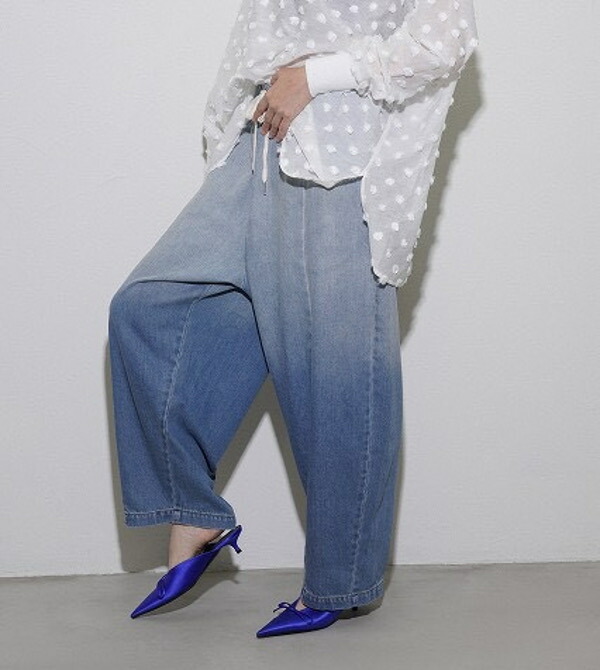 【SALE】【20％OFF】【即納】CYAN TOKYO シアントウキョウ シアントーキョー2026春夏グラデーションBIG軽気球ジーンズ 610426