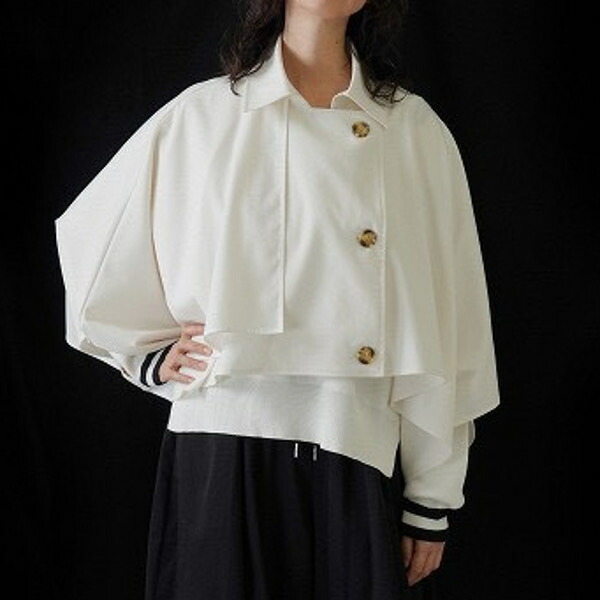 【百貨店大売り出し】【SALE】【30％OFF】【即納】CYAN TOKYO シアントウキョウ シアントーキョー2026春夏ショートトレンチポンチョ アウター 610439