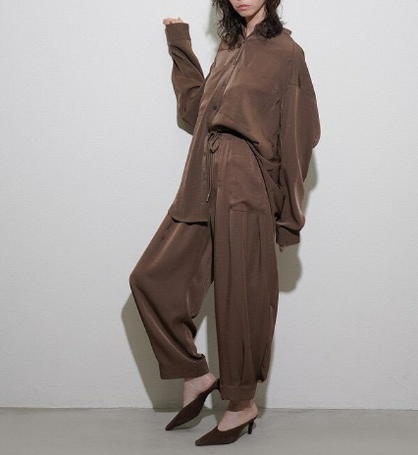 【百貨店大売り出し】【SALE】【30％OFF】【即納】CYAN TOKYO シアントウキョウ シアントーキョー2026春夏ヘムタックグロッシーイージーPT 610443