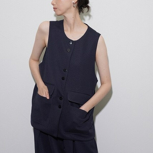 【百貨店大売り出し】【SALE】【30％OFF】【即納】CYAN TOKYO シアントウキョウ シアントーキョー2026春夏4ポケットワッフルハーフベスト 610445