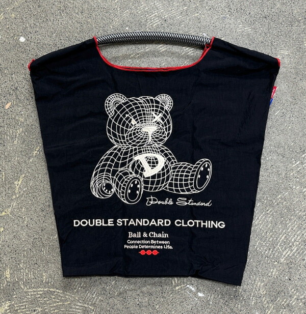 正規品【即納】ダブルスタンダードクロージング/ダブスタ DSC Ball&Chain ボールアンドチェーン MIDIUM bear クマ 熊 くま 3D ベア エコバッグ トートバッグ 【2025AW新作】≪10月2日入荷≫