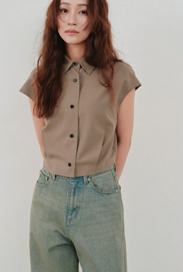 【楽天市場】Hella ヘラcut off cropped shirt カットオフクロップドシャツ h261-13【2026SS新作予約】【5 ...