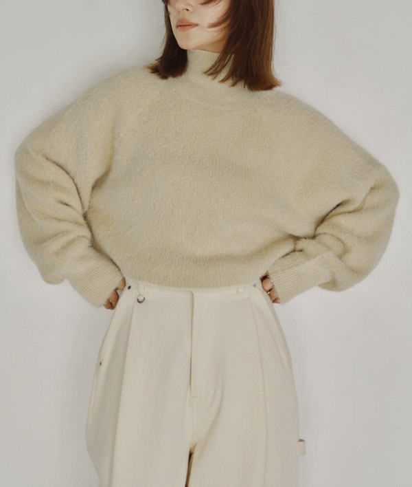 Hella ヘラ2026AW 秋冬 受注会 取って置く会Shaggy High Neck Knit Top シャギーハイネックニットトップ h263-93【2026AW新作取って置く】【11月下旬-12月下旬お届け予定を組む】≪3月10日取って置く取っかかる≫ レディースファッション-ニット・セーター-トップス