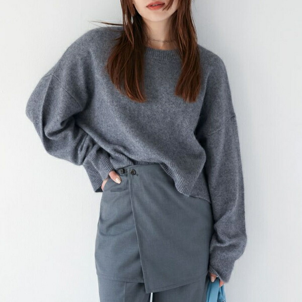 【SALE】【大売り出し】【50％OFF】【即納】Ungrid アングリッドラクーン混ルーズニット 112462643001