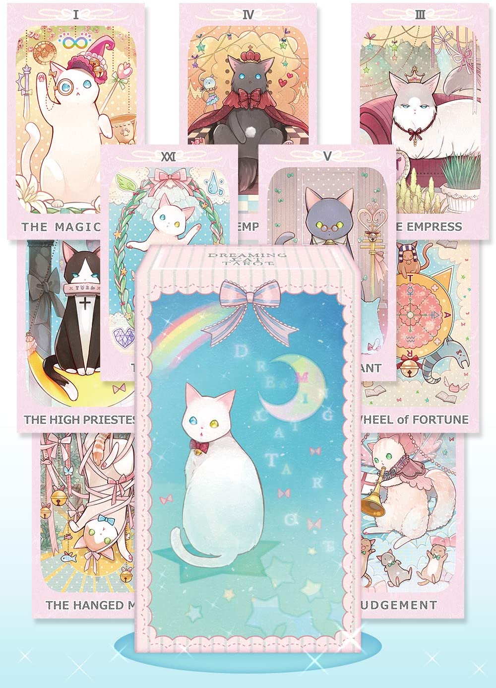 楽天市場 日本語正規品 ドリーミング キャット ライダー版タロット 78枚セット Dreaming Cat Tarot タロットカード かわいい まえむきstyle 楽天市場店