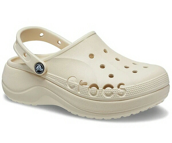 【送料込み（一部地域除く）】 【レディースカジュアルサンダル】crocs（クロックス） バヤ プラットフォーム クロッグ 208186-11S WINTER WHITE【470】