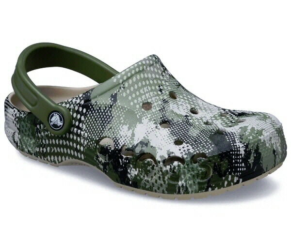 【送料込み（一部地域除く）】 【カジュアルサンダル】crocs（クロックス） バヤ シーズナル プリンテッド クロッグ 206230-2V3 COBBLESTONE/GREEN【470】
