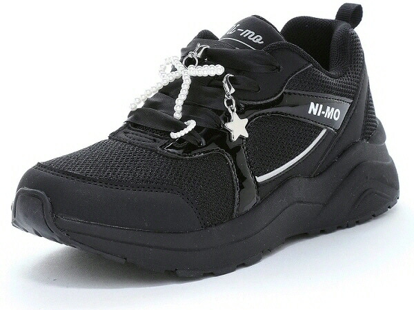 楽天市場】ニーモ スニーカー キッズ ジュニア 紐靴 NM J078 ブラック