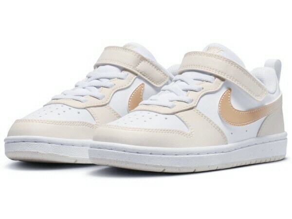 【送料込み（一部地域除く）】 【キッズシューズ】NIKE（ナイキ） コート ボロー LOW BBALL PS ジュニアスニーカー　IR5463-100【470/N-232】