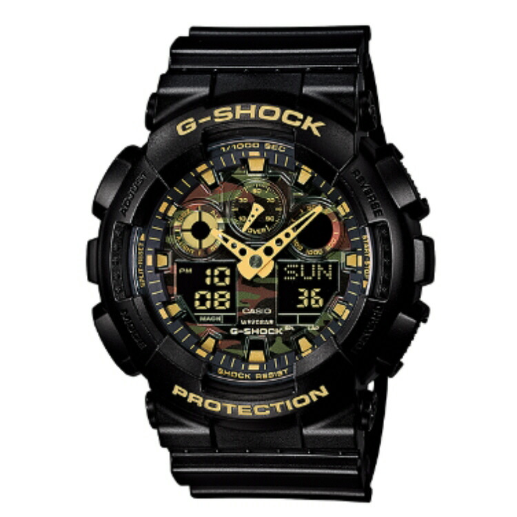 【送料込み】【G-SHOCK腕時計】CASIO　カモフラージュダイアルシリーズ GA-100CF-1A9JF【542】