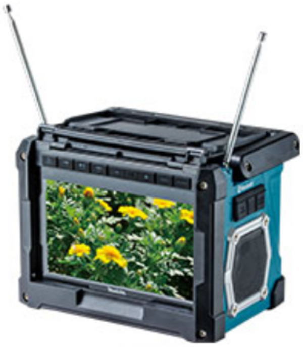 マキタtv100 楽天市場】[TV100]マキタ 充電式ラジオ付テレビ 18V バッテリ