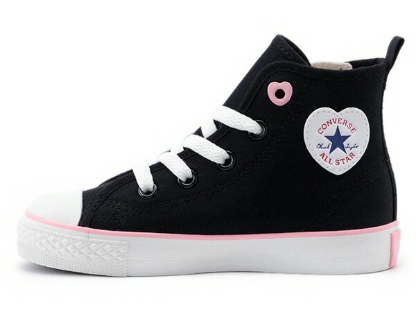 楽天市場 キッズシューズ Converse コンバース チャイルド オールスター N ハートパッチ Z Hiジュニアハイカットスニーカー Black 70 ブルーピーター