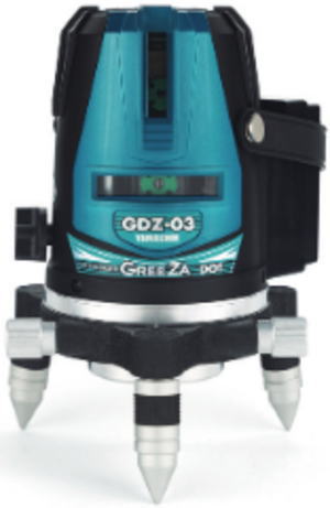 【送料込み】 グリーンレーザー墨出し機 山真製鋸 GDZ-03-DOT-W【460】