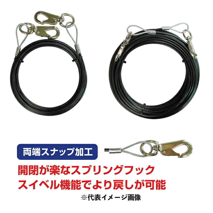 【送料込み(一部地域除く)】 【建築金物】trad(トラッド) PVC被覆メッキ付 ワイヤーロープ 3.2mm×5mm×20m THW-3220S【529】