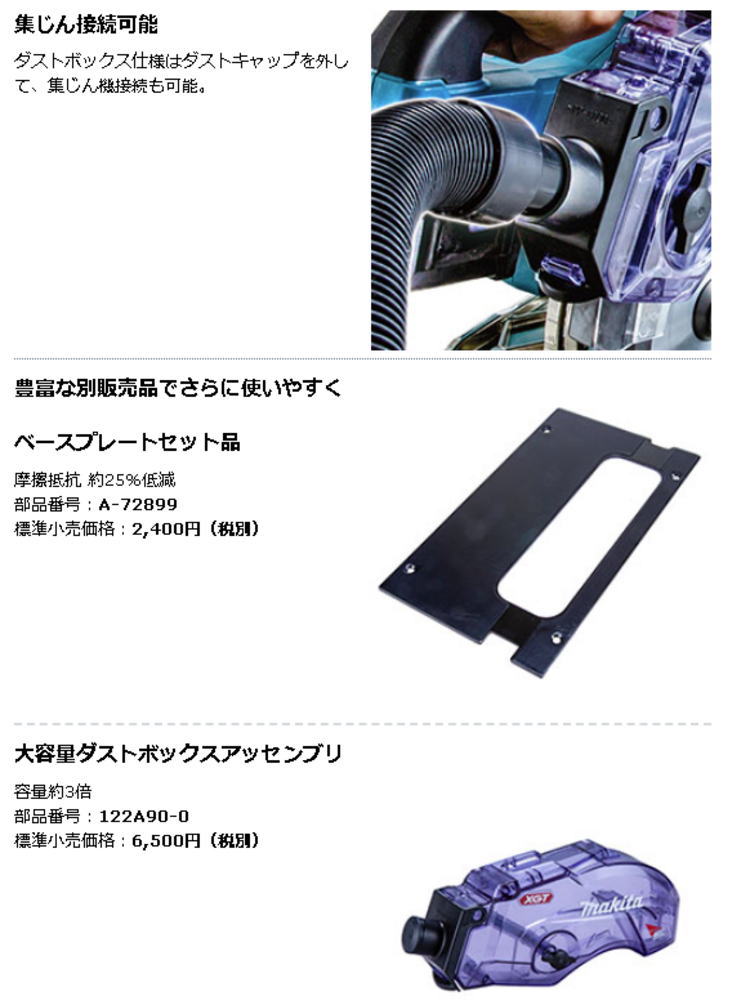 本物品質の マキタ A-72899 ベースプレートセット品 KS001G KS002G用