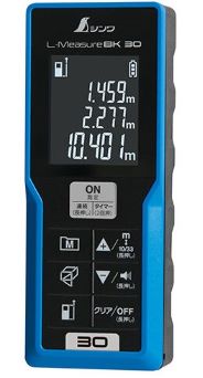 【送料込み(一部地域除く)】 シンワ測定 レーザー距離計 L-Measure BK 30 大型液晶 78165【451】