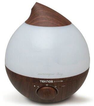 【送料込み(一部地域除く)】【空調家電】TEKNOS(テクノス)LED 超音波加湿器 3.6Lメレンゲ ダークブラウン EL-C315(DB)【590】｜ブルーピーター